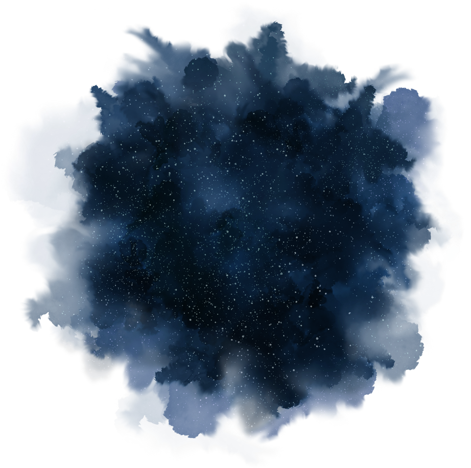 Blue Galaxy Splash Paint