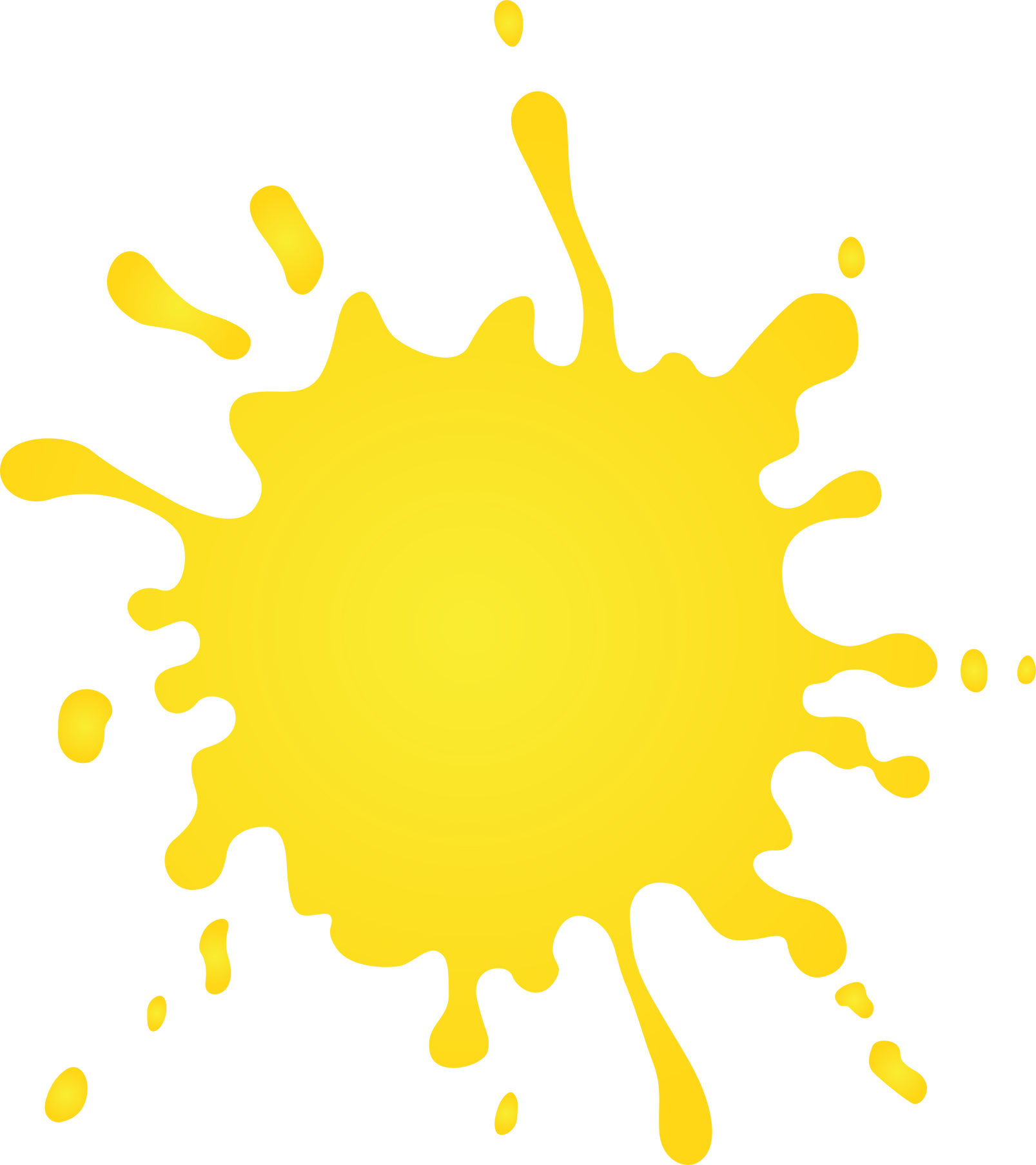 Yellow paint icon